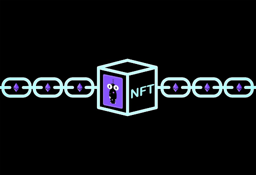 Blockchain linked with NFT