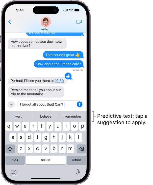 iOS17-apple-predective-text